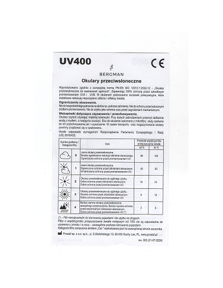 BERGMAN B266 c2 UV400 okulary przeciwsłoneczne