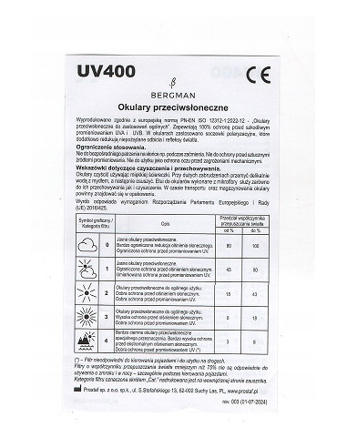 Okulary przeciwsłoneczne BERGMAN B125 c1 UV400 z polaryzacją – styl i ochrona