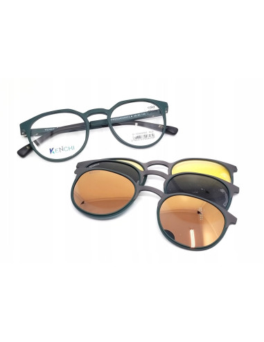 Oprawki Kenchi KENCHI OPKEC040302 C3 2w1 z nakładkami przeciwsłonecznymi – elegancja i komfort