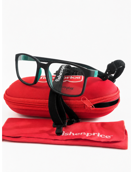 Oprawka dla dzieci Fisher-Price FPVN016 BLK – lekkie okulary dziecięce, wygodne i trwałe