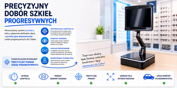Precyzyjny dobór szkieł progresywnych